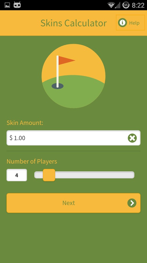 Golf Skins Calculator截图1