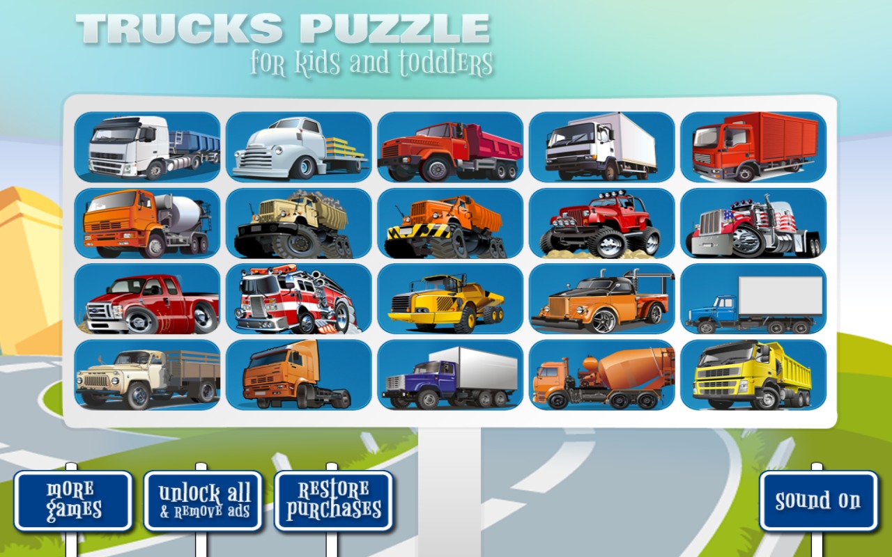 Cool Puzzles: Trucks截图1