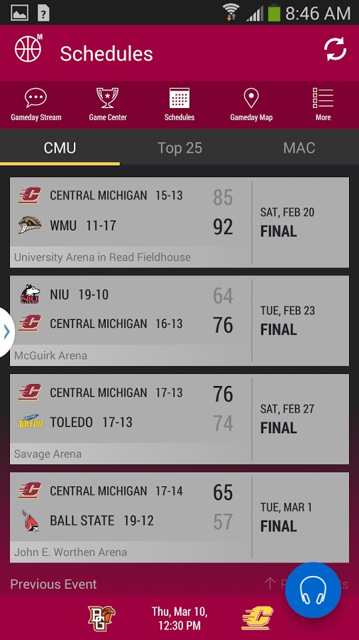 Central Michigan Gameday截图3