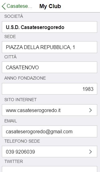 MyClub - CasateseRogoredo截图2