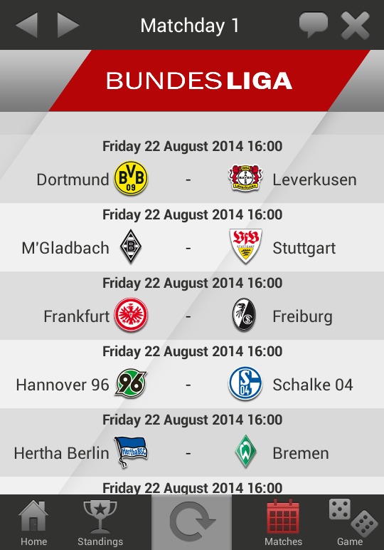 Bundesliga Live 2014-2015截图3