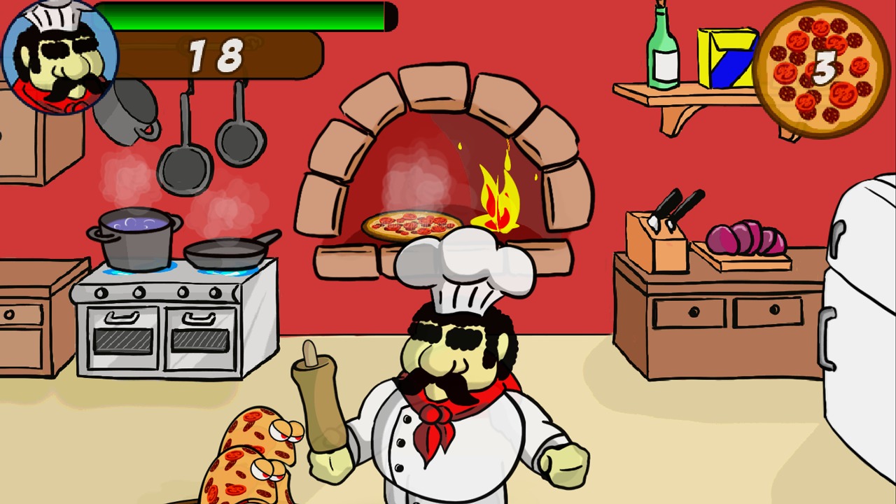 Cook VS Angry Pizzas Free截图1