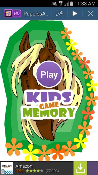 Puppies & Ponies Memory Game截图1