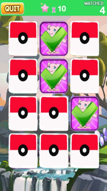 Memory Match Game Pokemon截图2