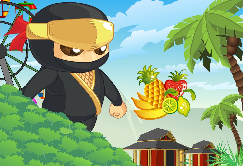 Ninja Kids Fruit Game截图1