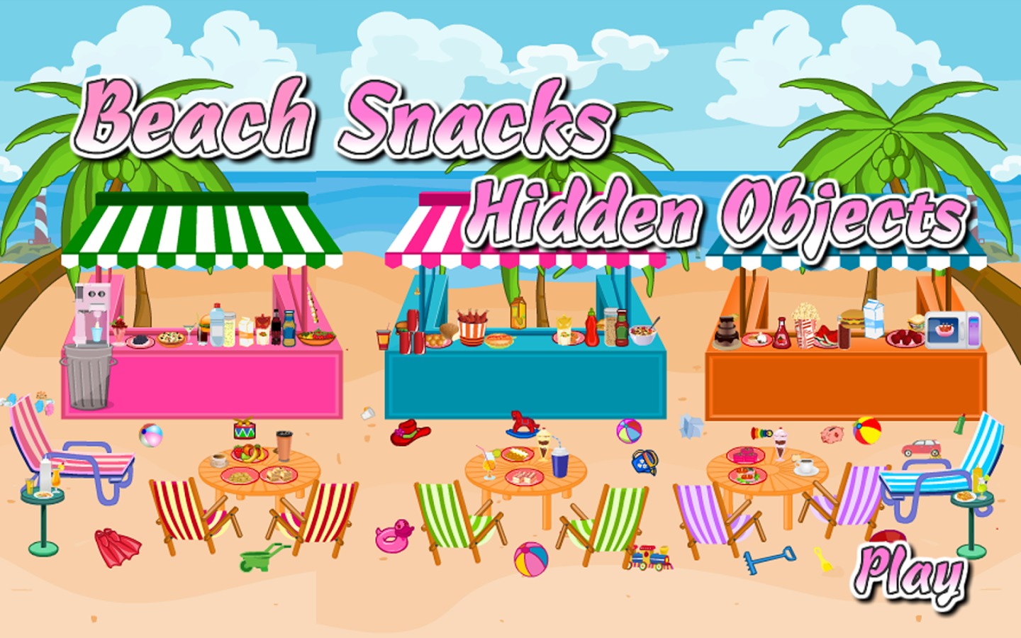 Hidden Objects Beach Snacks截图4