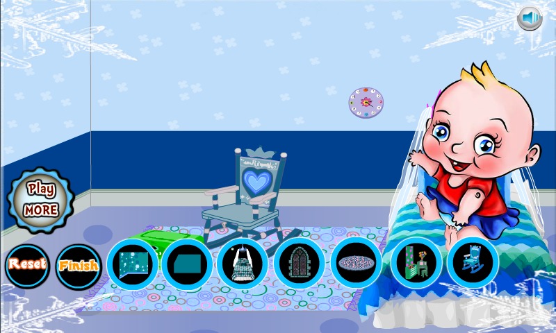 Frozen Princess Baby Room Game截图4