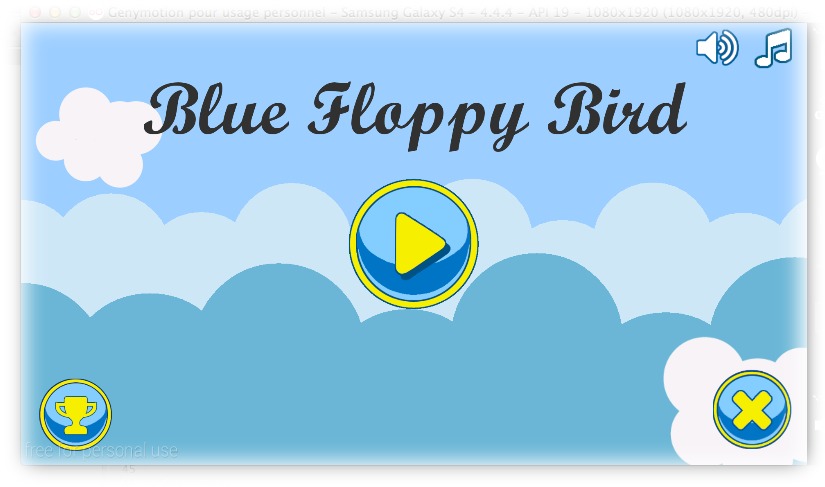 Blue floppy bird截图1