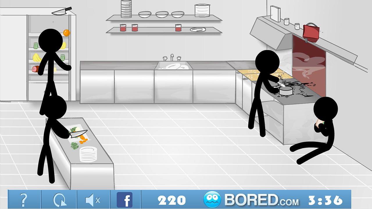 Stickman Click Death Kitchen截图1