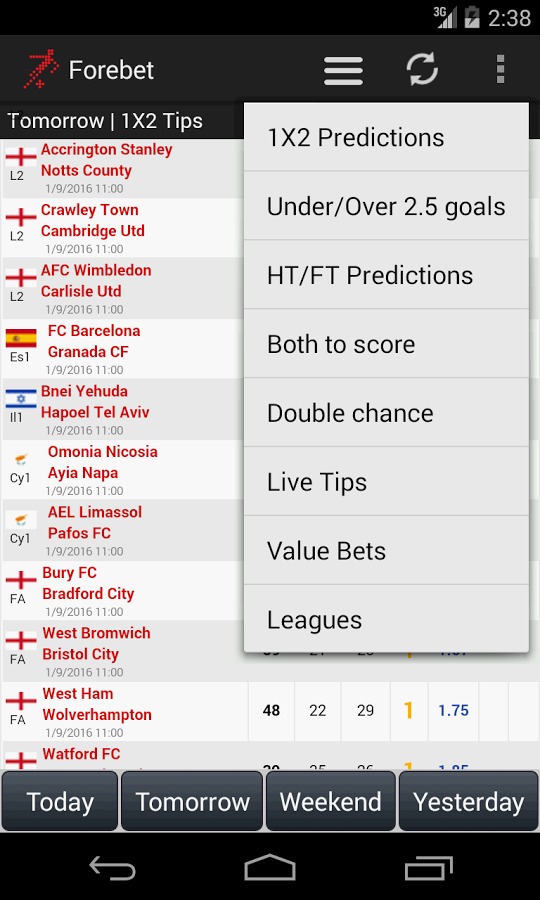 Football Predictions Forebet截图2