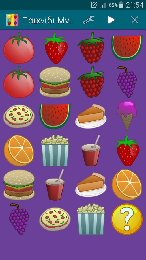 Foods, Memory Game (Pairs)截图4