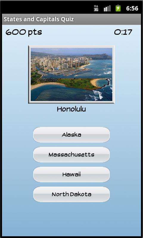 States and Capitals Quiz截图3
