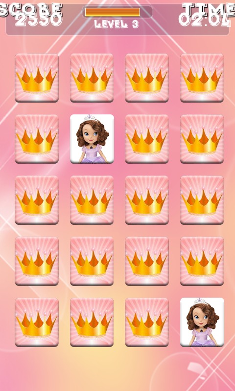 Princess Sofia Memory Match截图3