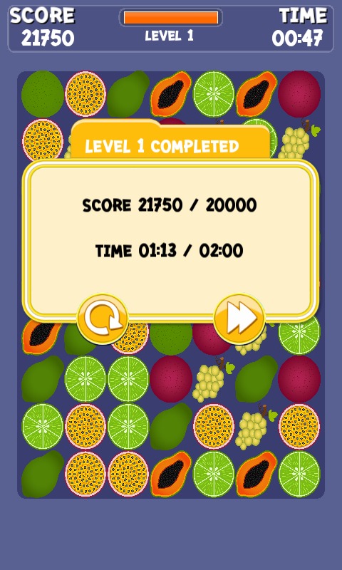 Match 3 Fruit Games For Kids截图2