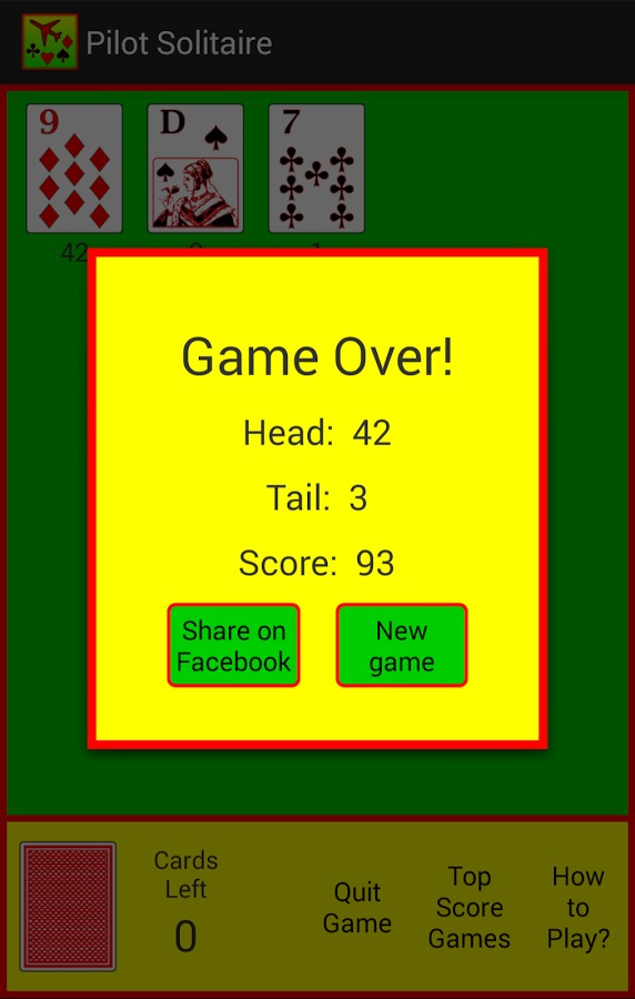 Pilot Solitaire Free截图4