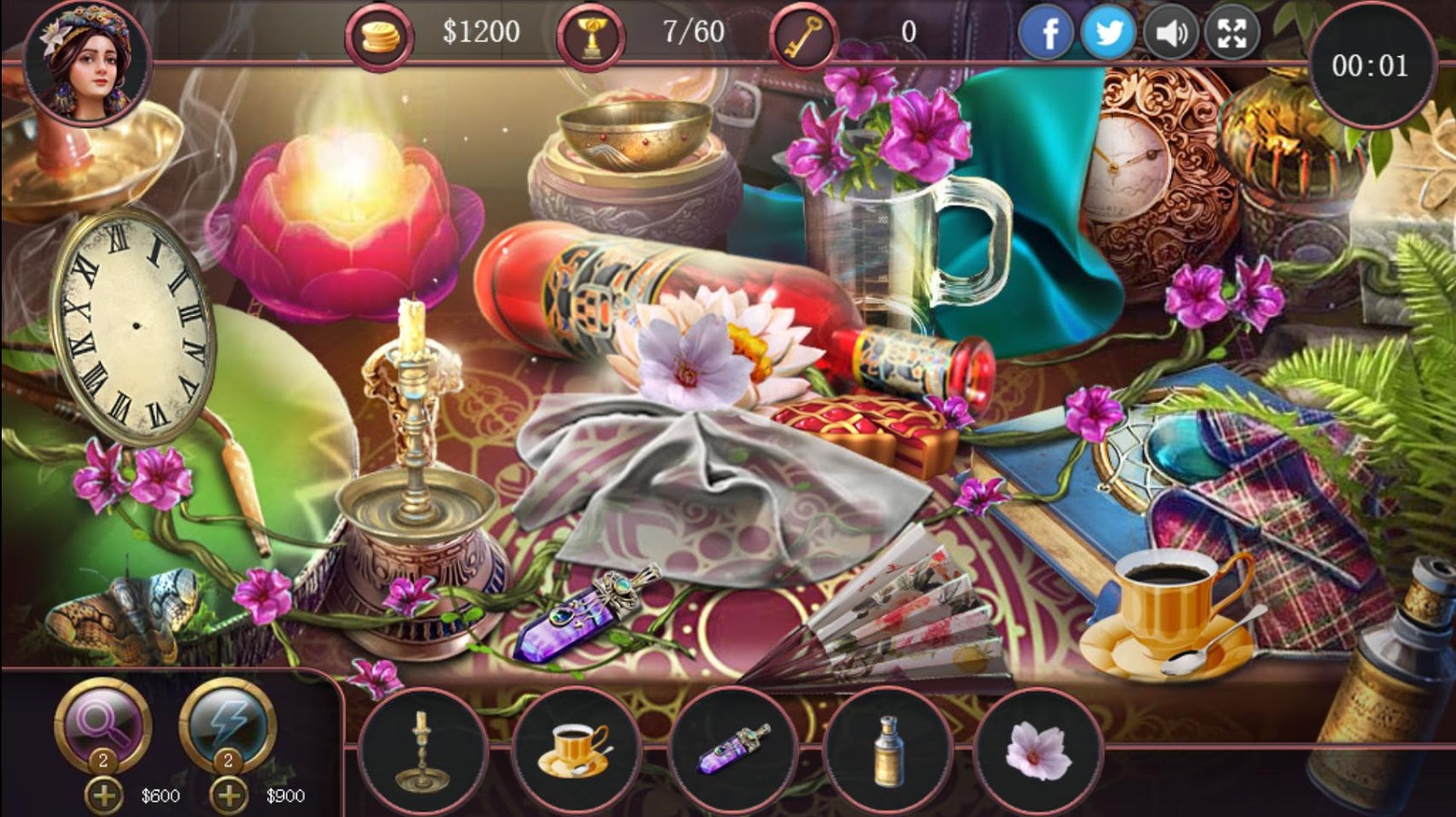 Hidden Empire - Aladdin's Lamp with Flowers截图3