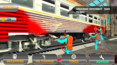 Train Mechanic Simulator 2018: Workshop Garage 3D截图3