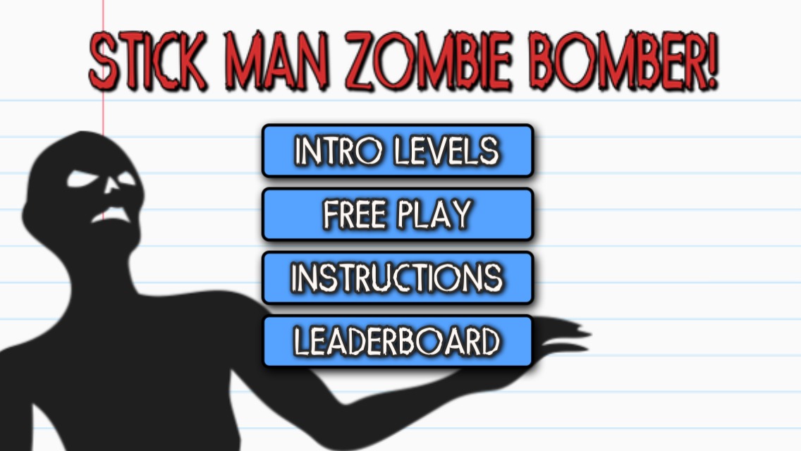 Stick Man Zombie Bomber截图1