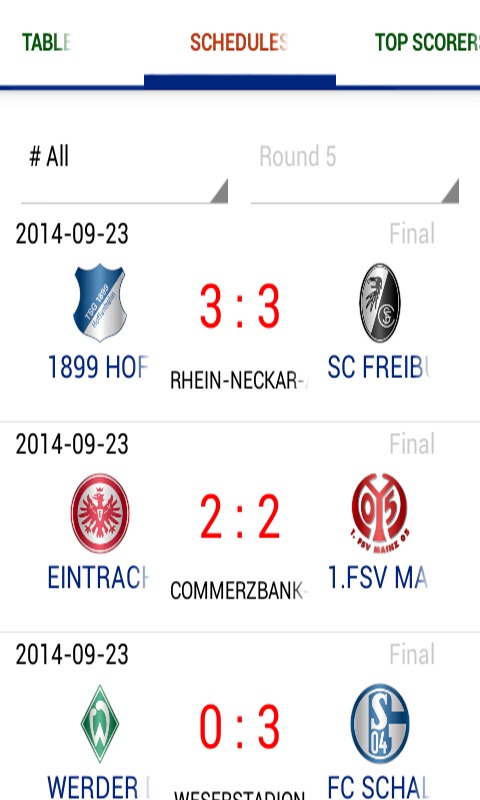 Live Soccer: German League截图1