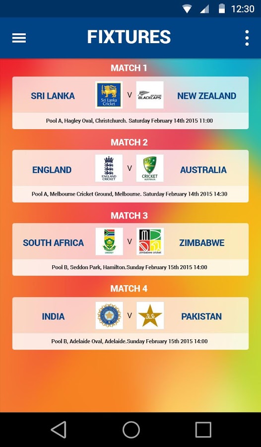 ICC World Cup 2015 Live by CIT截图3