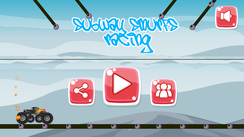 Subway Smurfs Racing Hill截图5