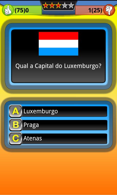 Jogo Trivia Quiz Capitais截图2