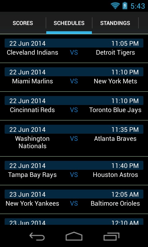 MLB Scores & Schedules截图2