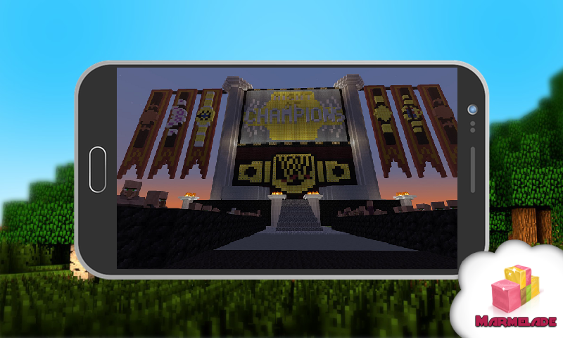 Map Arena WWE RAW in Minecraft截图3