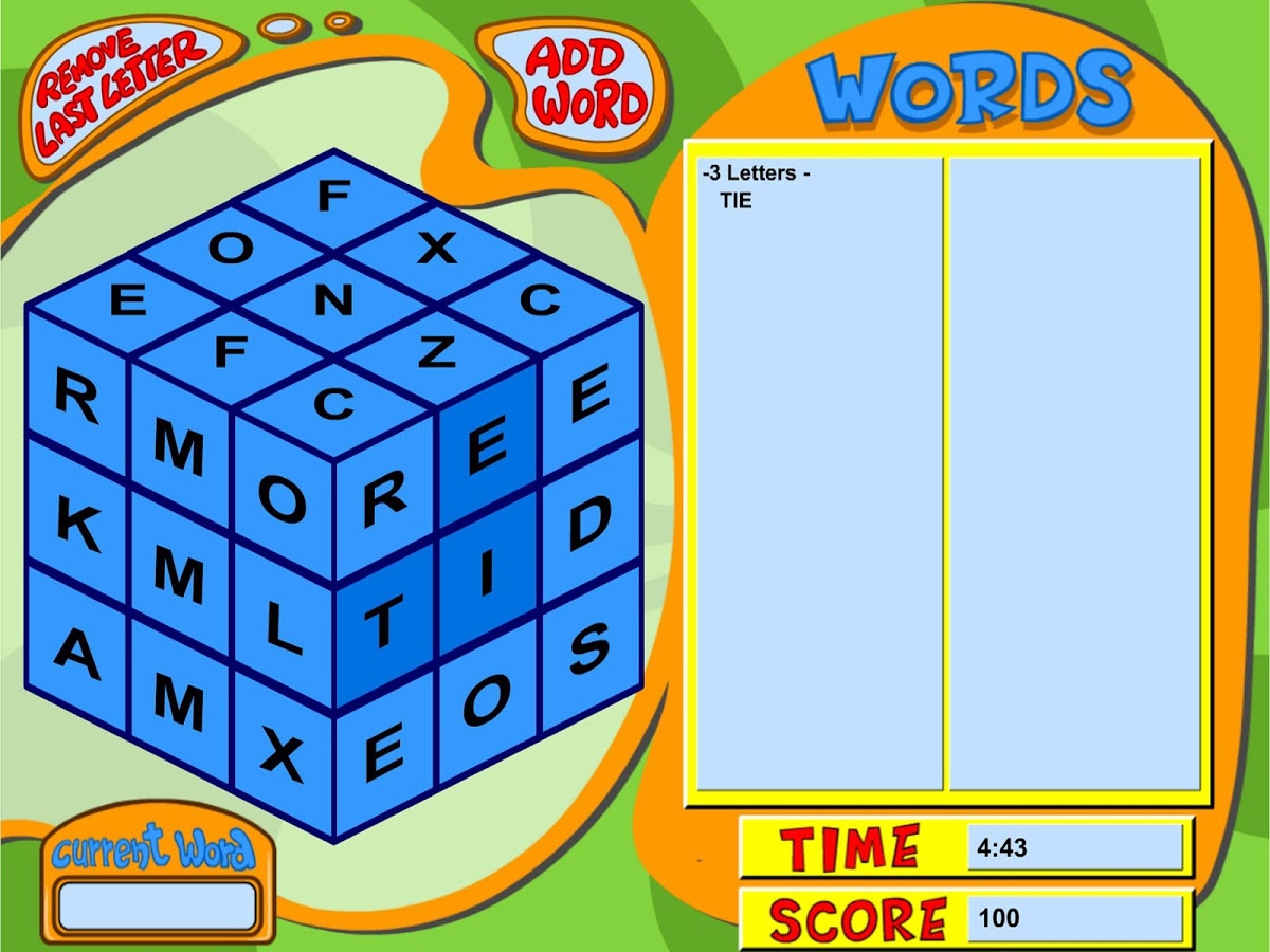 The Word Cube Game截图4