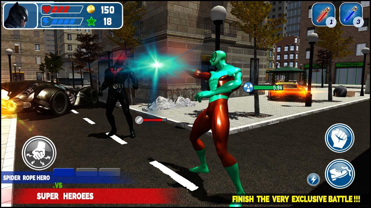 Spider Rope Hero VS Super Heroes : Superhero Games截图2