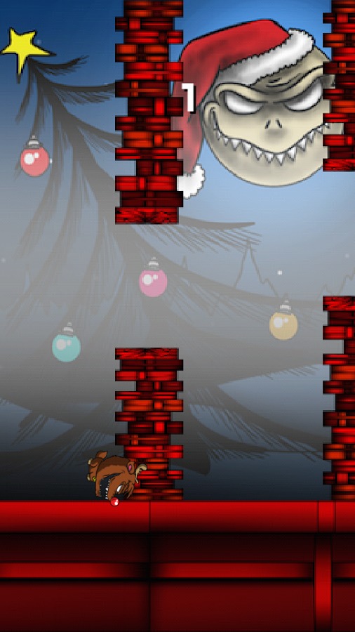 Flappy Christmas-Evil Rudolph截图2