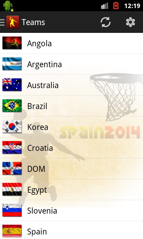 Basket World Cup Spain Fixture截图3