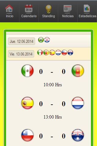 Mundial Brasil 2014 en Español截图1