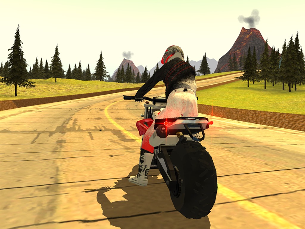 Action Bike Rider Volcano截图4