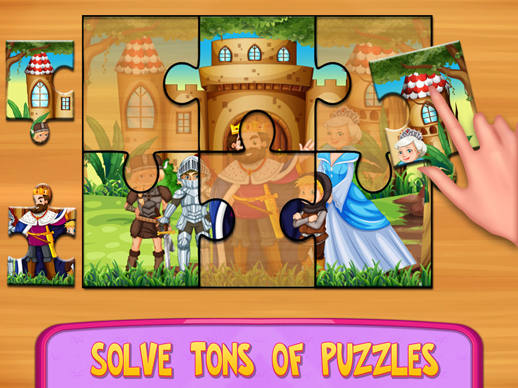 Pink Princess Puzzles Girls Games截图4