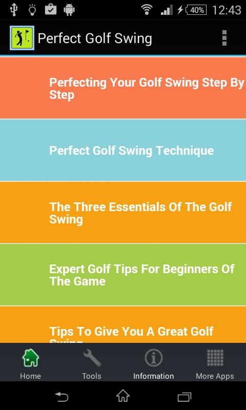 Perfect Golf Swing截图1