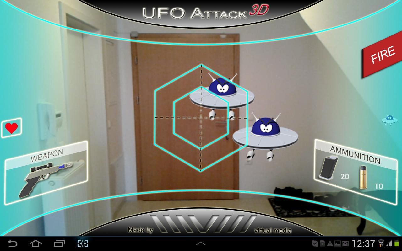 UFO Attack 3D Live LITE截图1