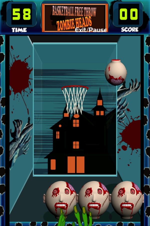 Basketball Free Throw: Zombie截图2