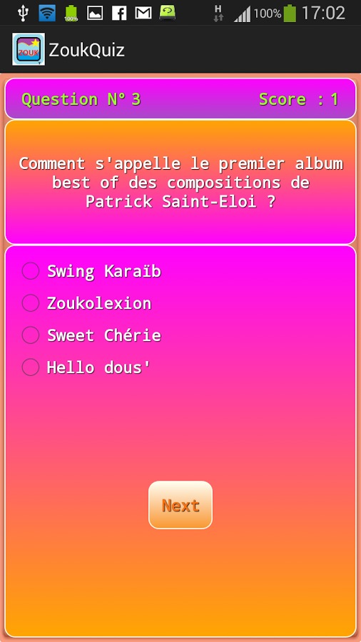 Le Quiz du Zouk et Kizomba ! !截图4