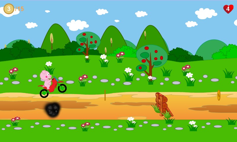 Peppie Pig Motocross Racing截图3