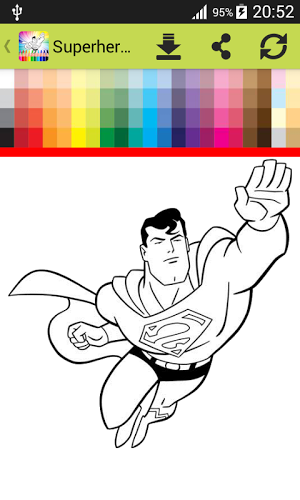 Coloring Book Superheroes截图2