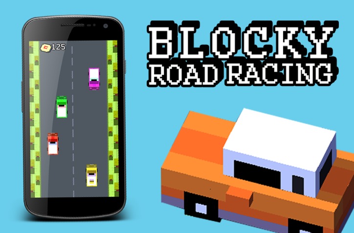 Mine Blocky Road Racing截图3