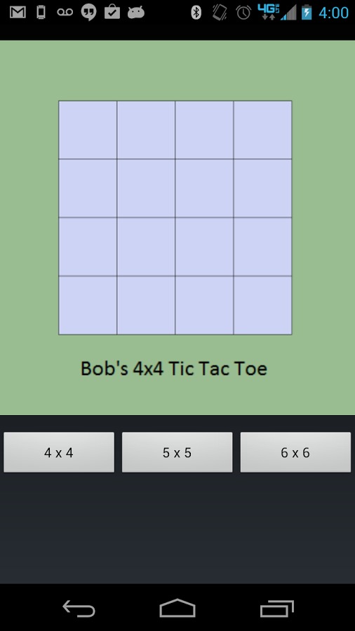 4x4 5x5 6x6 Tic Tac Toe截图1