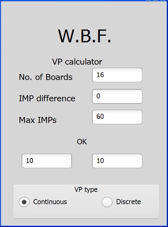 WBF VP scale calculator截图3