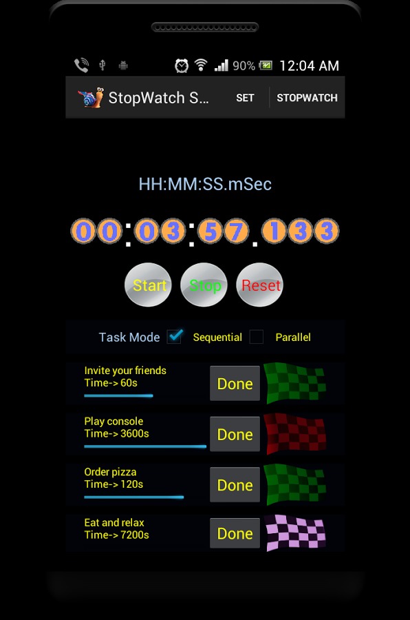 StopWatch Snail截图3
