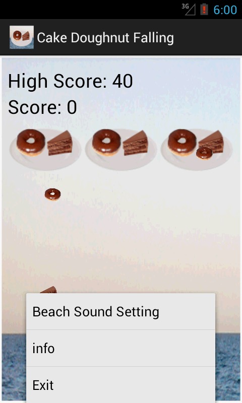 Cake Doughnut Falling Game截图3