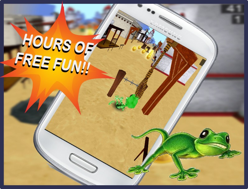 Lizard Run 3D: Speed Dash截图1