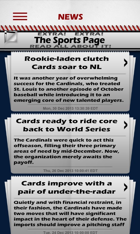 Baseball PocketSked- Cardinals截图2