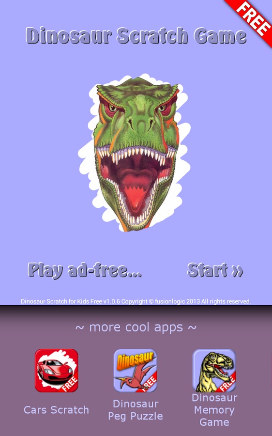 Dinosaur Scratch for Kids Free截图1