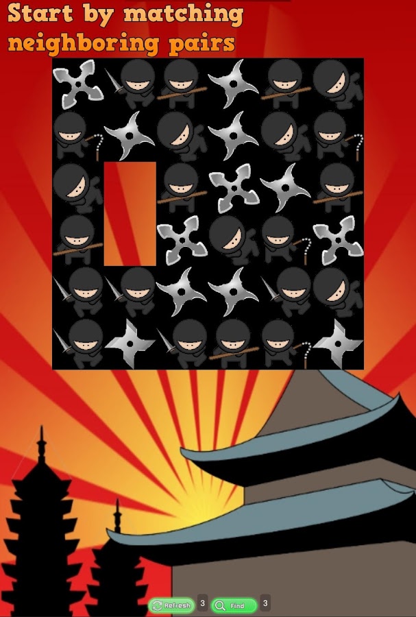 Free Matching Game: Ninjas截图5